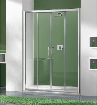 Sanplast TX D4/TX5b 160x190 profil srebrny błyszczący szkło W0 600-271-1260-38-401