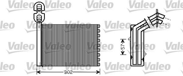 VALEO Wymiennik ciepła, ogrzewanie wnętrza 812324