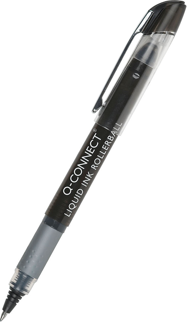 Q-CONNECT Cienkopis kulkowy 0,5mm (linia), czarny KF50139