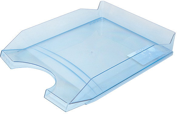 Office products Szufladka na biurko , polistyren/PP, A4, transparentna niebieska