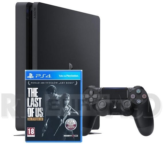 Sony PlayStation 4 Slim 500 GB Czarny + The Last Of Us Remastered