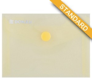 Donau PBS Teczka kopertowa zatrzask, PP, A7, 180mikr., żółta DN819-6