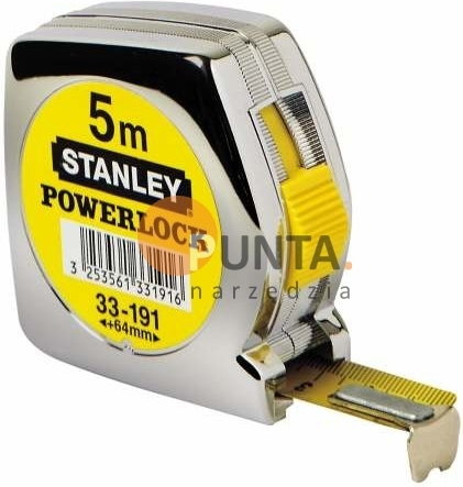 Stanley Miara STALOWA POWERLOCK 5 M X 25 MM OBUDOWA CHROMOWANA - KARTA 0-33-195