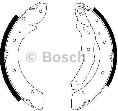 BOSCH Zesatw szczęk hamulcowych 0 986 487 528
