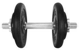 Tko ntle Lifefit Nakládací Jednoruční 15 Kg, 4X Kotouč - Lakované Kotouče Czarna/Metal