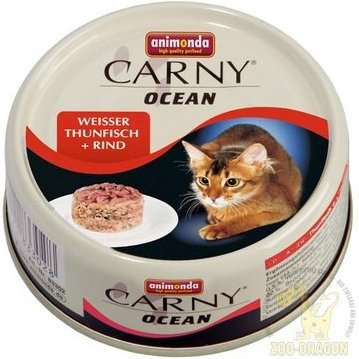 Animonda Carny Ocean Biały Tuńczyk i Cielęcina 80g 83-322