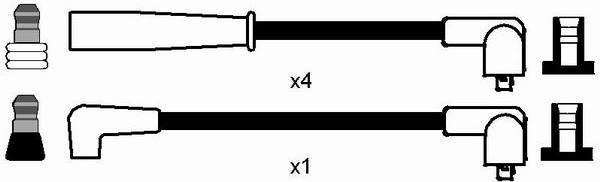 NGK Zestaw przewodów zapłonowych 7366