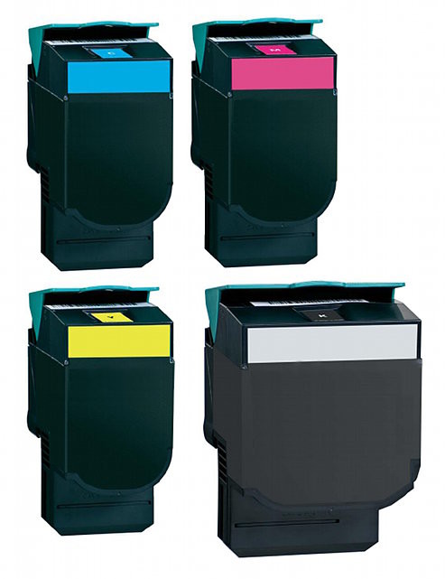 DobreTonery.PL Komplet tonerów zamienników DT310KPLL do Lexmark CX310 CX310dn CX310n CX410 CX410de CX410e CX410dte CX510 CX510de CX510dhe CX510dthe pasuje zamiast Lexmark 800S1 802SK 800S2 802SC 800