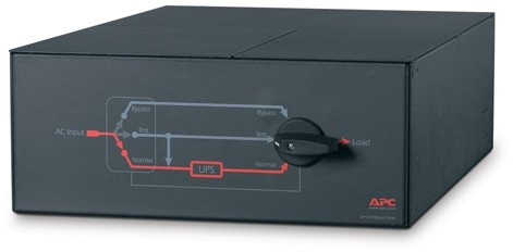 APC Service Bypass Patch Panel- 230V; 100A; MBB; Hardwire input; (3) 30A Hardwire Outp (SBP16KRMI4U)