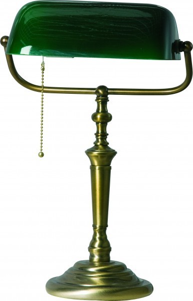 Steinhauer Lampa stołowa Ancilla 1 brąz z zielonym