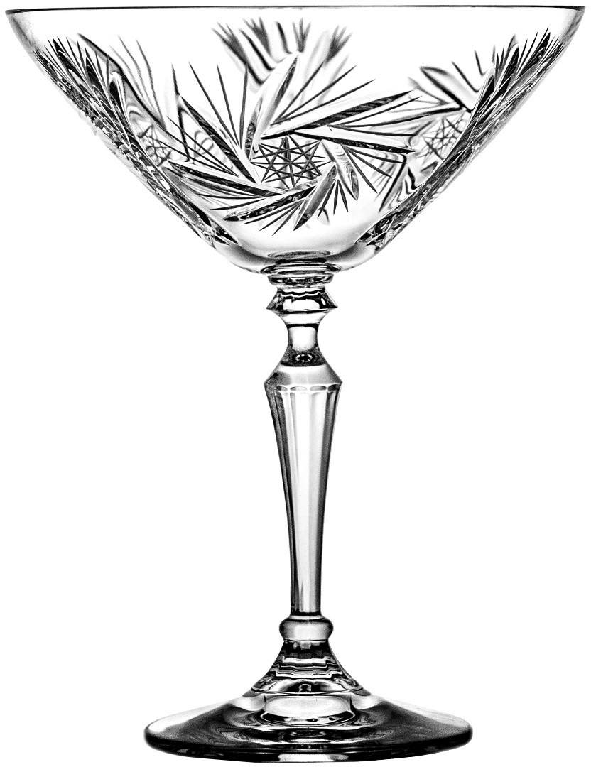 Crystal Julia Kieliszki do martini szampana kryształ 6 sztuk 2325)