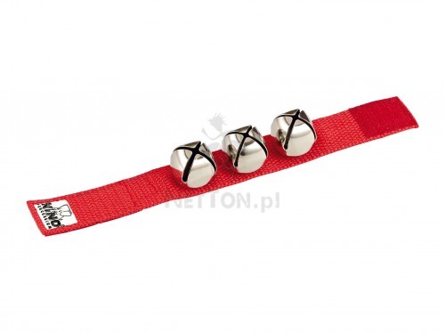Nino Percussion NINO961R Dzwonki sań na nadgarstek 750