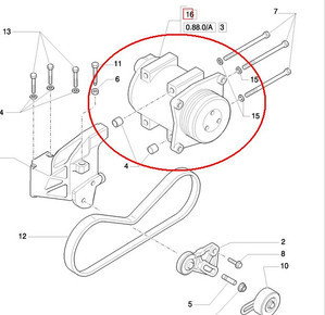 CNH SPRĘŻARKA KLIMATYZACJI 87802912 - 87709785