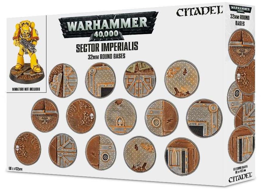 Games Workshop Sector Imperialis: 32mm Round Bases (66-91) 99120199039