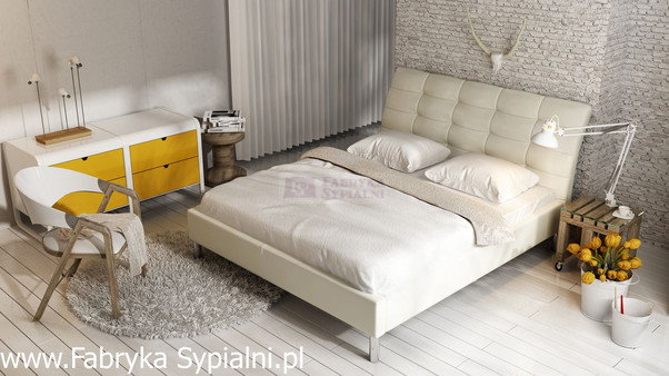 New Design Łóżko Tapicerowane Madison Prestige Max z pojemnikiem na pościel
