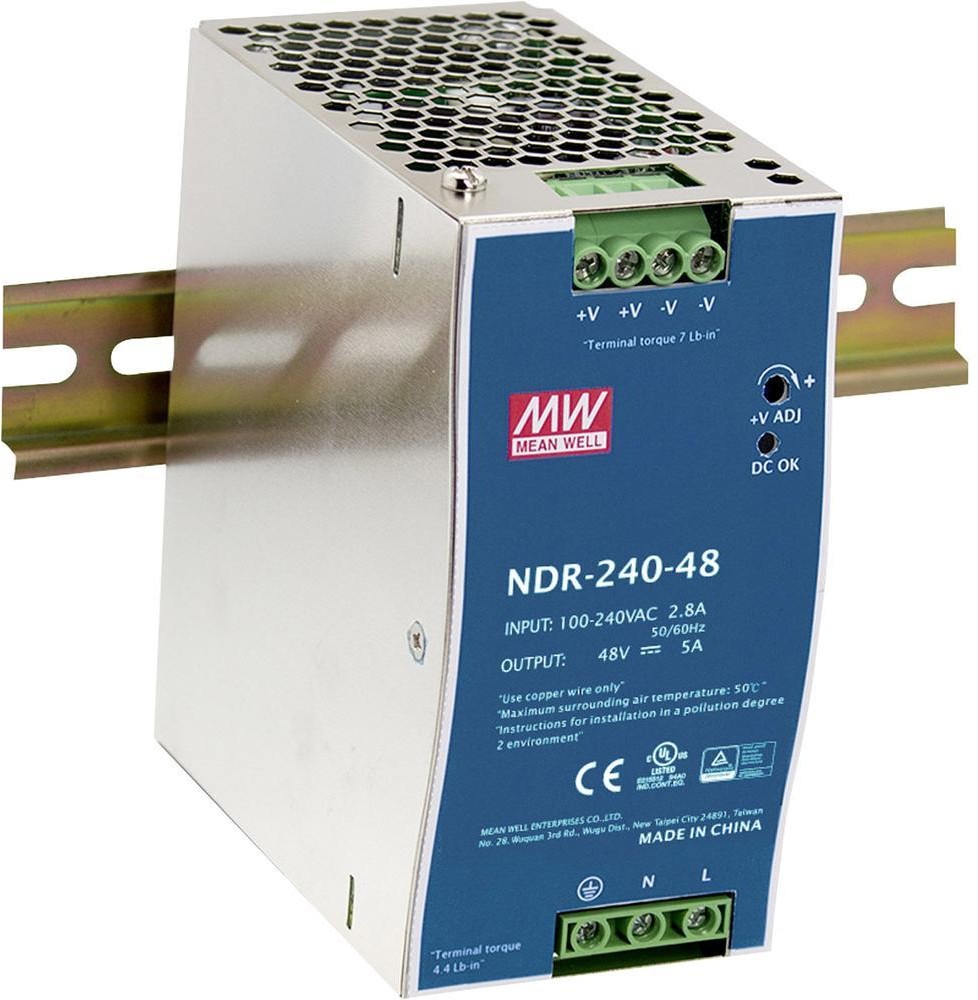 Mean Well Zasilacz na szynę DIN NDR-240-24 240 W