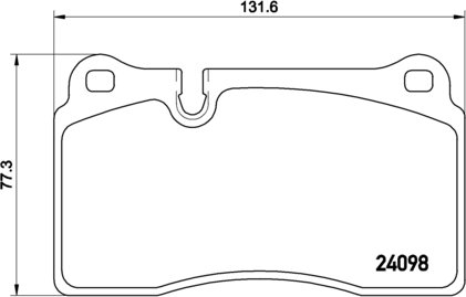 BREMBO Zestaw klocków hamulcowych, hamulce tarczowe P 85 110