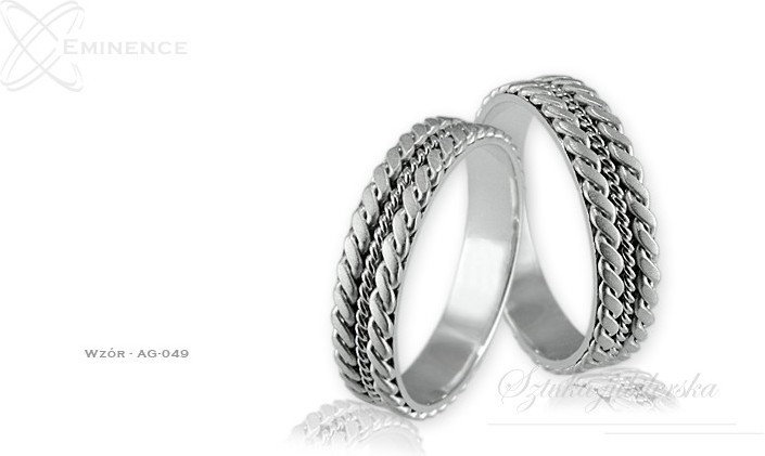 Eminence Obrączki srebrne - wzór Ag-049