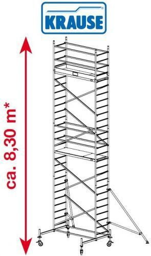 Krause Rusztowanie jezdne, aluminiowe ProTec 8.30m robocza