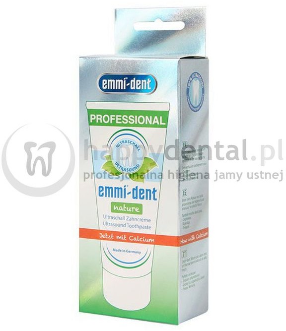 Emag Emmi-Dent NATURE CALCIUM 75ml - pasta do zębów z wapniem do szczoteczek ultradźwiękowych NOWOŚĆ