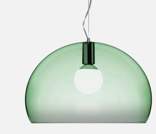 Kartell Lampa Wisząca Fly transparentna szarozielona - 9030-K9