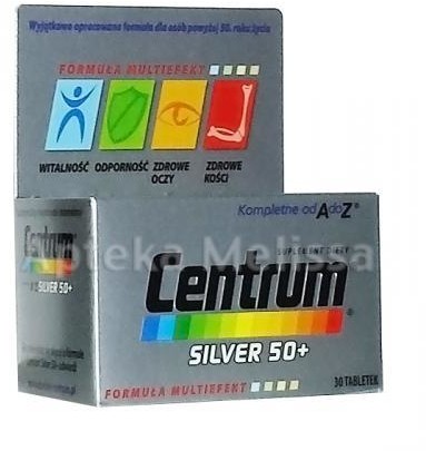 Pfizer CENTRUM SILVER 50+ Formuła Multiefekt 30 tabl 8707201