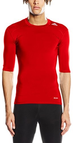 Adidas męski T-shirt TF Base SS, czerwony, M 4056562160856