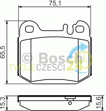 Bosch Zestaw klocków hamulcowych, hamulce tarczowe 0 986 494 410