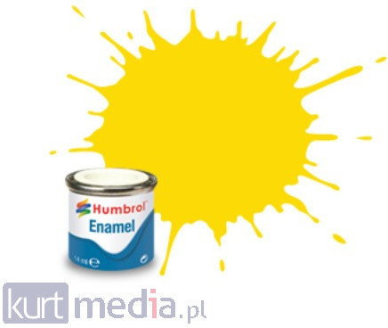 Humbrol Farba Nr69 Yellow Gloss 14ml