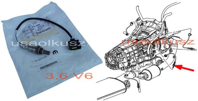 MOPAR Sonda lambda tylna prawa Chrysler Voyager Town Country 3,6 V6