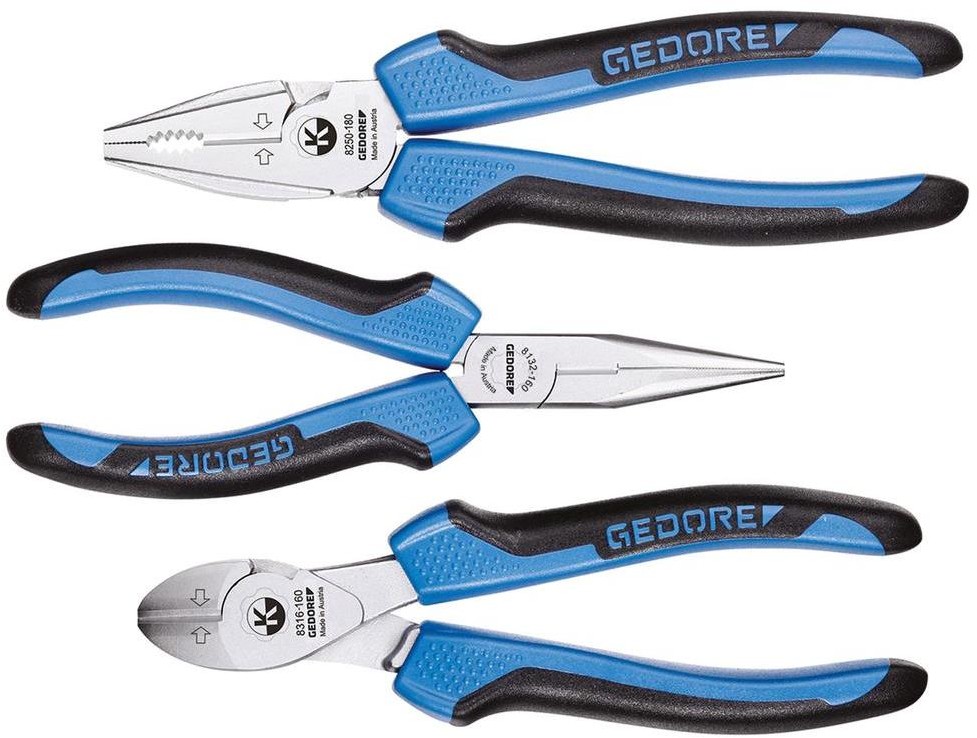 Gedore Szczypce nastawialne do warsztatu 3 szt 6701110