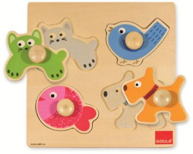 Jumbo SPIE GOULA Drewniane puzzle Zwierzęta domowe D53116