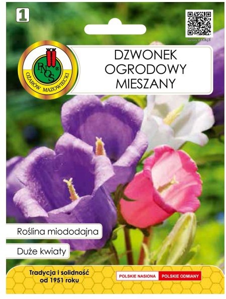 Nasiona dzwonek ogrodowy mieszanka 1 g