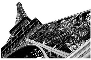 Nice wall Paris - Eiffel Tower - reprodukcja RS0243