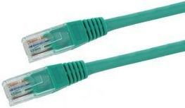 4World Kabel krosowy RJ45 (osłonka zalewana, Cat. 5e UTP, 10m, zielony, retail) 04727