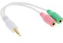 InLine Kabel Adapter słuchawkowy 3.5mm - 2x3.5mm 0.15m 99302W