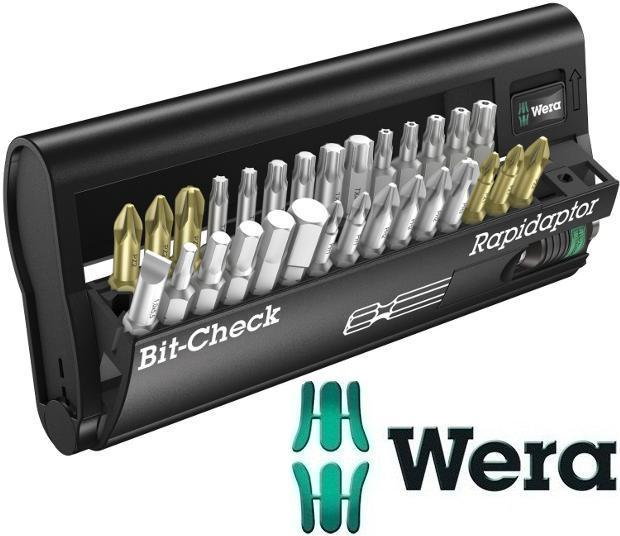 Wera zestaw bitów (grotów) Bit-CheckR Torsion z uchwytem RapidaptorR 05056440001