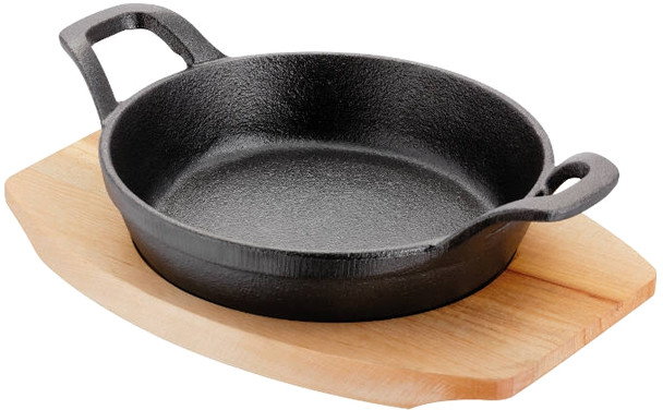 Judge Patelnia żeliwna do serwowania 15 cm czarna JU-JST50