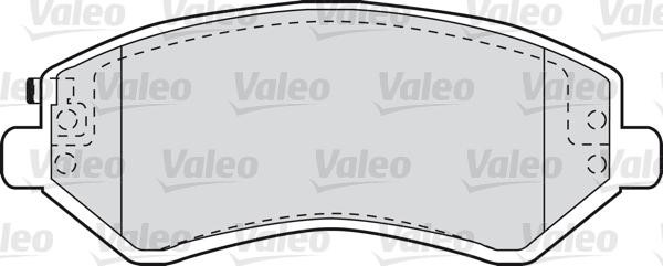 VALEO klocki hamulcowe 598414 598414