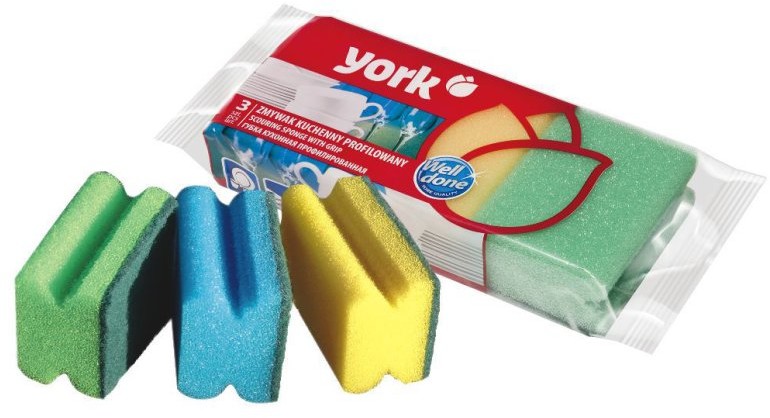 York Zmywak kuchenny profilowany - 3 szt. 3101