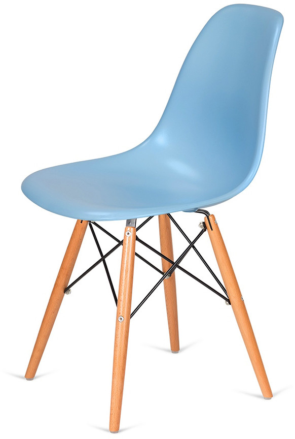 King Home Krzesło 46x54x81cm DSW Wood niebieskie K-130.L.BLUE.11.DSW