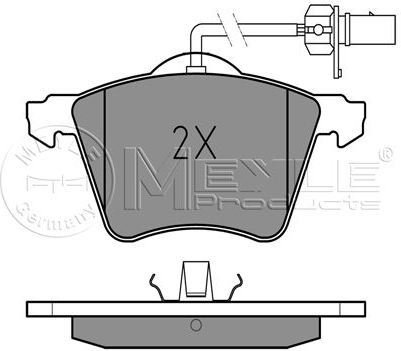 MEYLE Zestaw klocków hamulcowych, hamulce tarczowe 025 210 3419/W