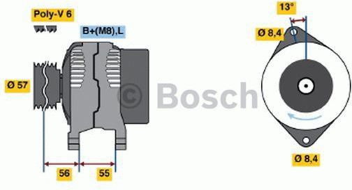 Bosch Alternator 0 986 040 370