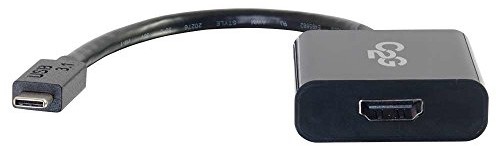 C2G USB C-to-HDMI Audio Video Adapter  czarny 80512