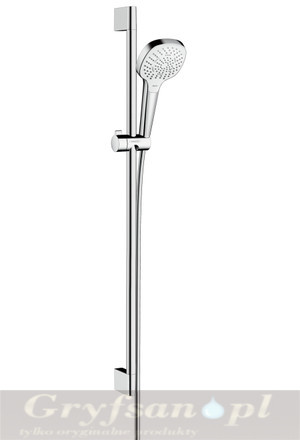Hansgrohe Zestaw prysznicowy Croma Select E Multi, EcoSmart 9 l/min, 0,90 m biał