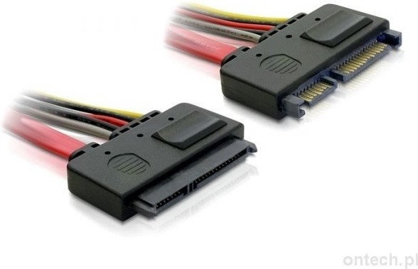Delock PRZEDŁUŻACZ SATA DATA(M/F)+ZASILANIE 50CM - 84361