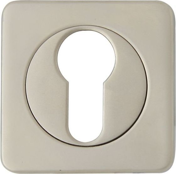 Domino Rozeta kwadratowa WKŁADKA ALMA NIKIEL SATYNA Szyld ALMA-Q SN PZ