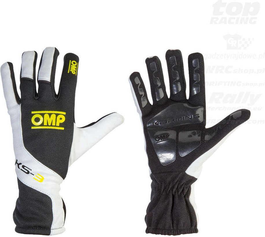 OMP Racing Rękawice KS-3 czarno/żółte