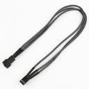 Nanoxia 3-Pin Molex przedłużacz 30cm, carbon NX3PV3EC