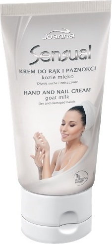Joanna Sensual krem do rąk i paznokci do dłoni suchych i zniszczonych kozie mleko 100g